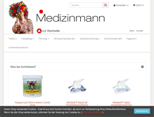 Tablet Screenshot of medizinmannshop.de